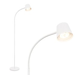 Obrázek pro produkt Cielo LED stojanová bezdrátová lampa, stmívatelná, dotykový vypínač, bílá - BRILO