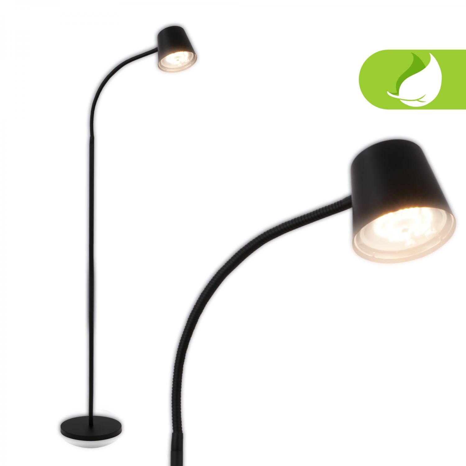 BRILO 1502015 Cielo LED stojanová bezdrátová lampa, stmívatelná, dotykový vypínač, černá - BRILO