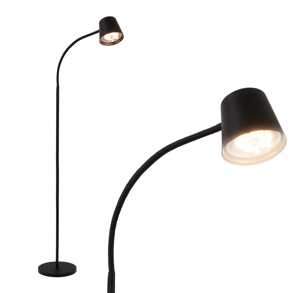 BRILO 1502015 Cielo LED stojanová bezdrátová lampa, stmívatelná, dotykový vypínač, černá - BRILO