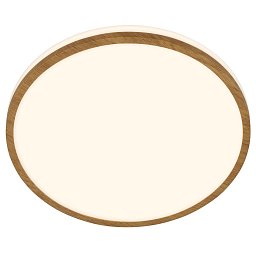 Obrázek pro produkt Acorus W stropní svítidlo pr.28 cm - 12W, 1200lm, LED, IP44, teplá bílá, bílé/dřevo - BRILONER