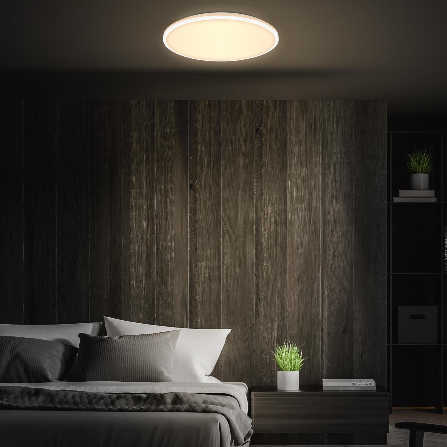 BRILO 3831016 Pulup LED stropní svítidlo, plynule stmívatelné, dálkový ovladač, bílé - BRILO (obrázek 7)