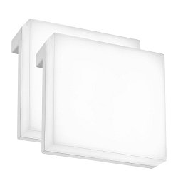 Obrázek pro produkt Aniani 2ks sada LED svítidlo k zrcadlu koupelna, 2 způsoby montáže, se svorkou, bílé - BRILONER