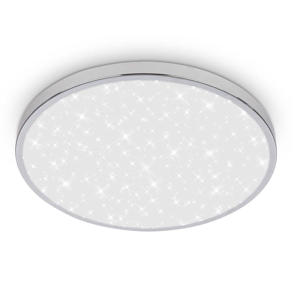 BRI 3934018 Tak stropní svítidlo pr.33 cm - 22W, 2400lm, LED, hvězdné nebe, IP44, chrom - BRILONER