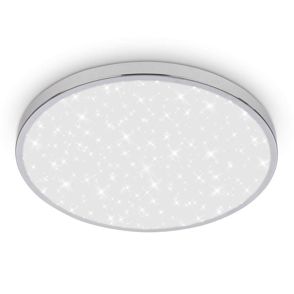 BRI 3934018 Tak stropní svítidlo pr.33 cm - 22W, 2400lm, LED, hvězdné nebe, IP44, chrom - BRILONER