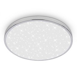 Obrázek pro produkt Tak stropní svítidlo pr.33 cm - 22W, 2400lm, LED, hvězdné nebe, IP44, chrom - BRILONER