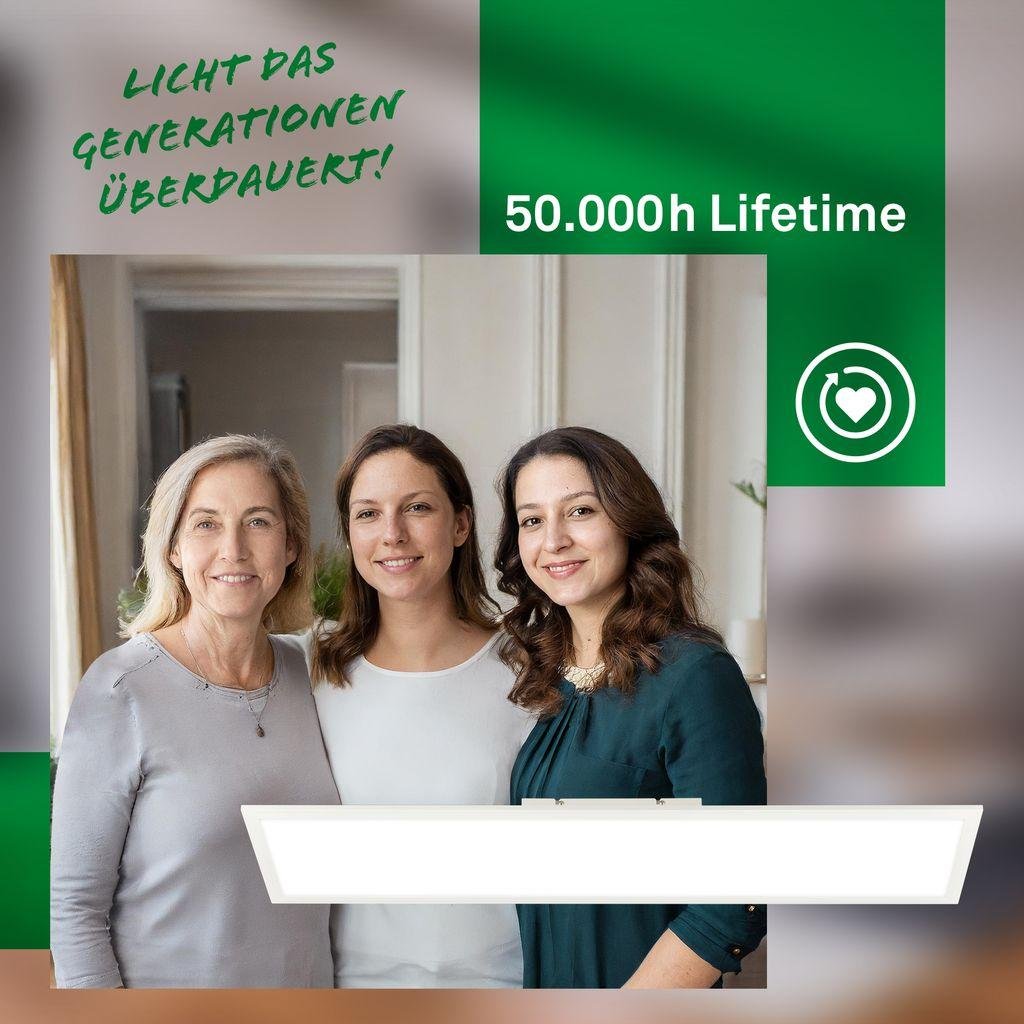 BRILO 3887016 Simple A svítidlo LED panel 100x25 cm - 13,5W, 2900lm, energetická třída A, neutrální bílá, bílé - BRILO (obrázek 6)