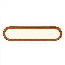 Obrázek pro produkt Pil svítidlo k zrcadlu - 10W, 1200lm, LED, přímé a nepřímé osvětlení, 35cm, teplá bílá, barva dřeva - BRILONER