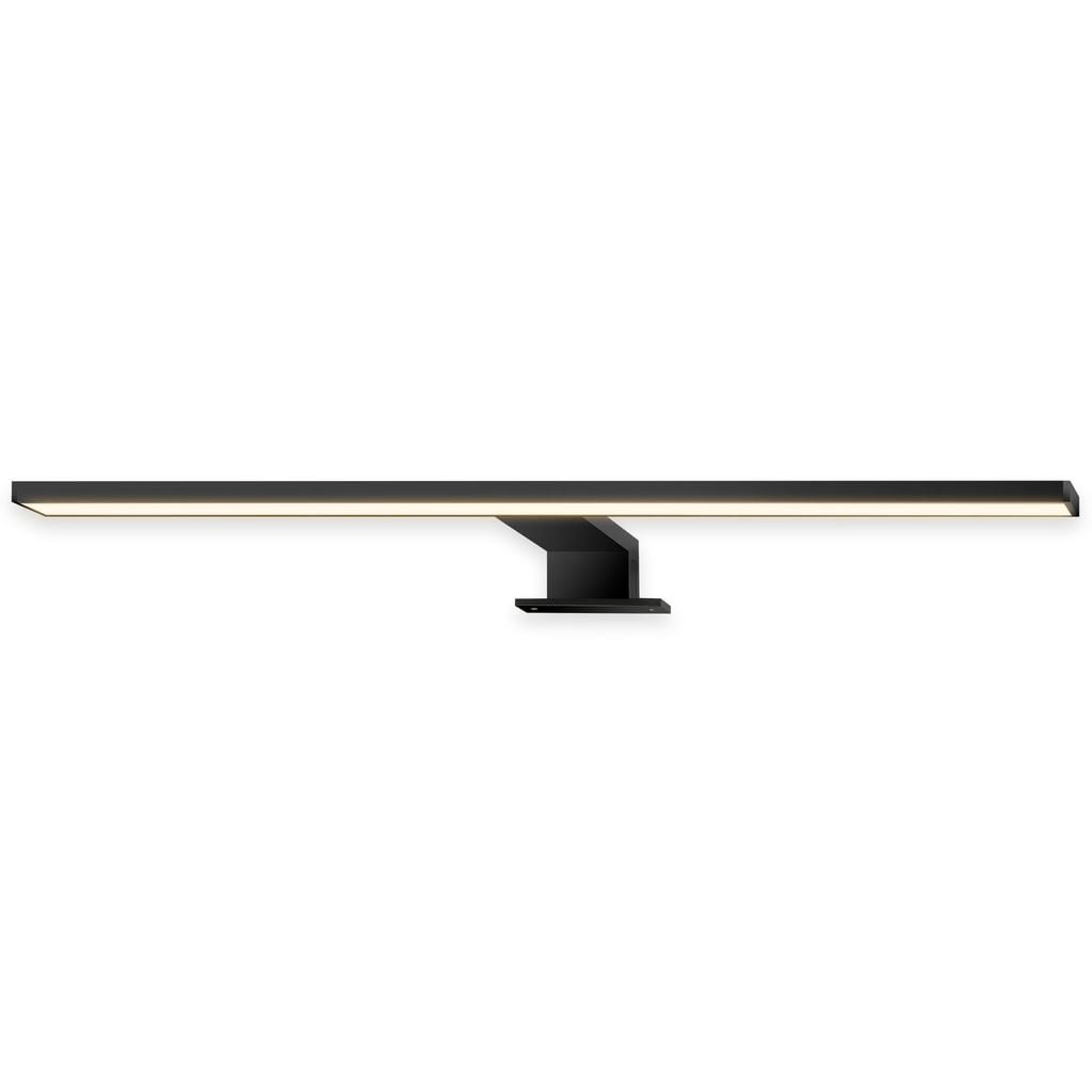 BRI 2194015 Dun svítidlo k zrcadlu - 10W, 1000lm, LED, 2 způsoby montáže, 50 cm, teplá bílá, černá - BRILONER