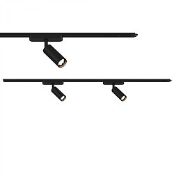 Obrázek pro produkt Luxtrail lištový systém, prodlužovací sada, 2x LED spoty, černá - BRILO
