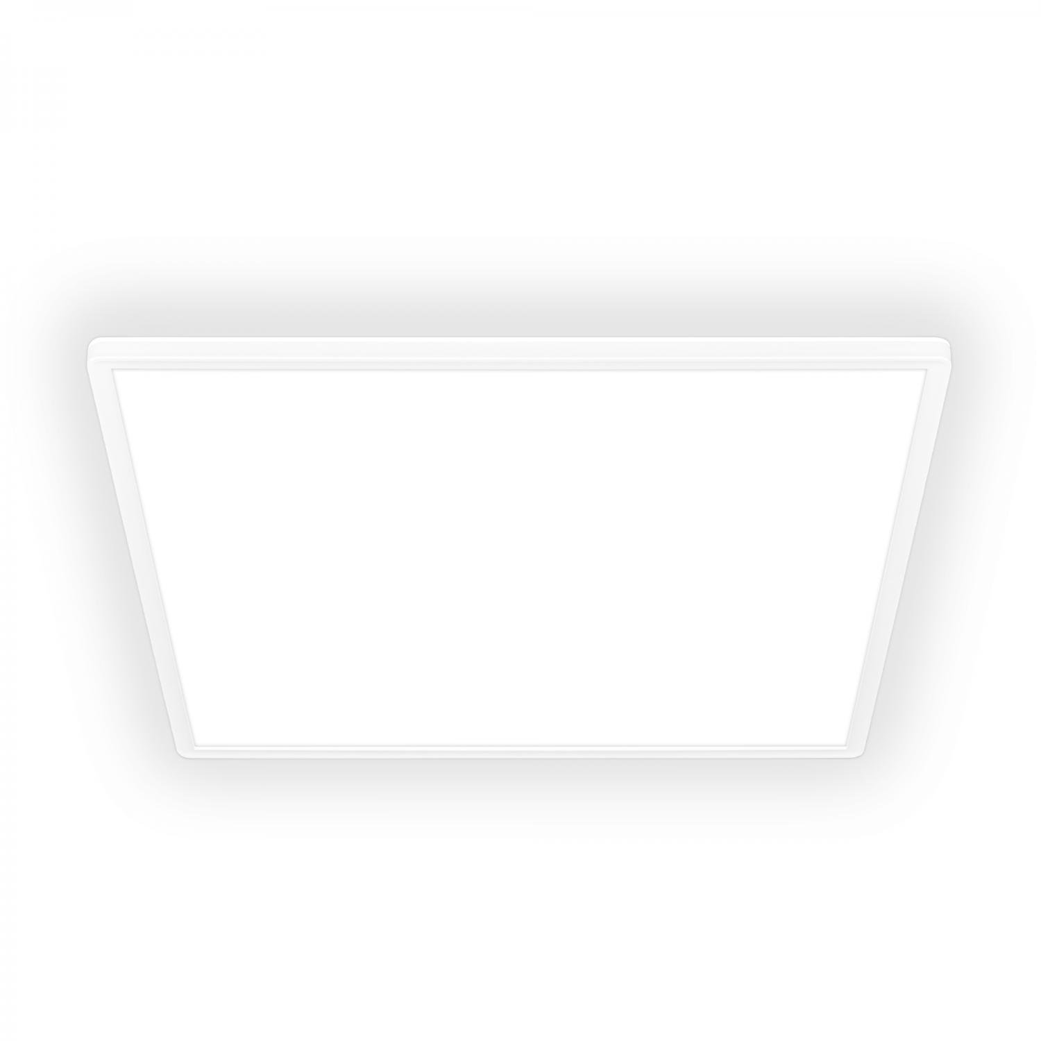 BRILO 7535416 Tava LED stropní svítidlo, ploché, přímé a nepřímé osvětlení, 6000 lm, 45 W, bílé, 56x56 cm - BRILO