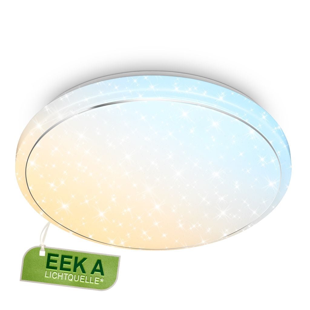 BRILO 3869016 Star A stropní svítidlo pr.48 cm - 19,5W, 4450lm, LED, EEK A, stmívatelné, dálkový ovladač, CCT, bílé - BRILO