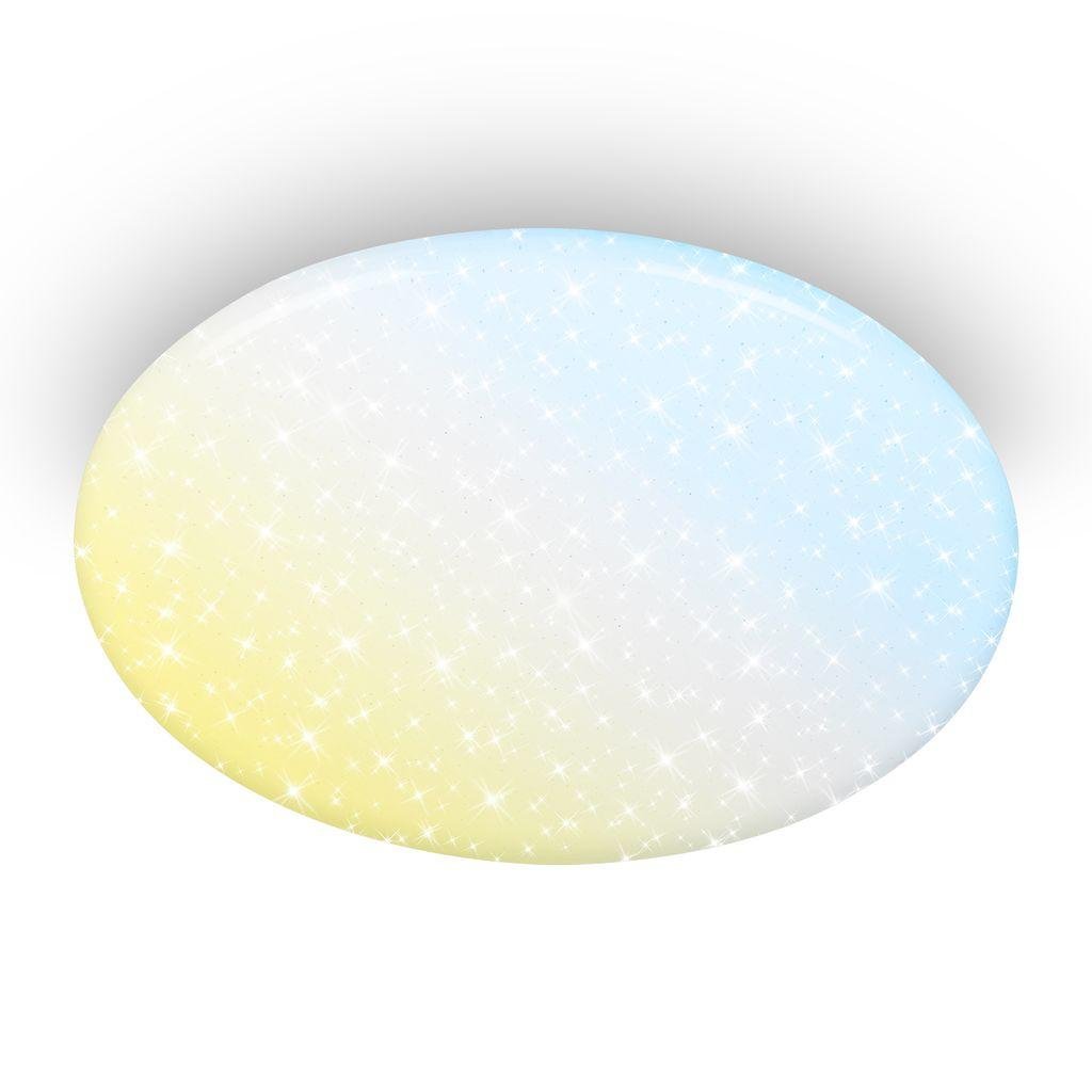 Levně BRILO 3874016 Verb stropní svítidlo pr.56 cm - 72W, 8000lm, LED, stmívatelné, dálkový ovladač, CCT, bílé - BRILO