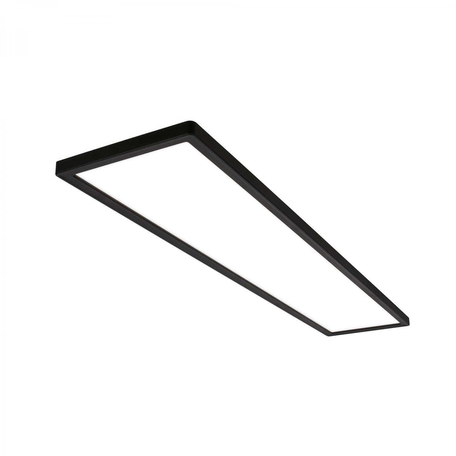 BRILO 7519415 Tava LED stropní svítidlo 98cm, ploché, přímé a nepřímé osvětlení, černá - BRILO