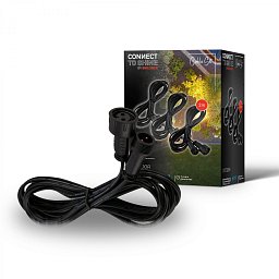 Obrázek pro produkt CONNECT TO SHINE 3ks sada prodlužovací kabel 200 cm – IP67 ochrana proti vodě, 12V, černá - BRILONER