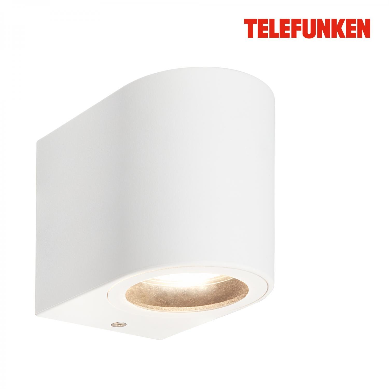 TF 322906TF TELEFUNKEN venkovní nástěnné svítidlo, ochrana proti stříkající vodě, bílé - BRILONER