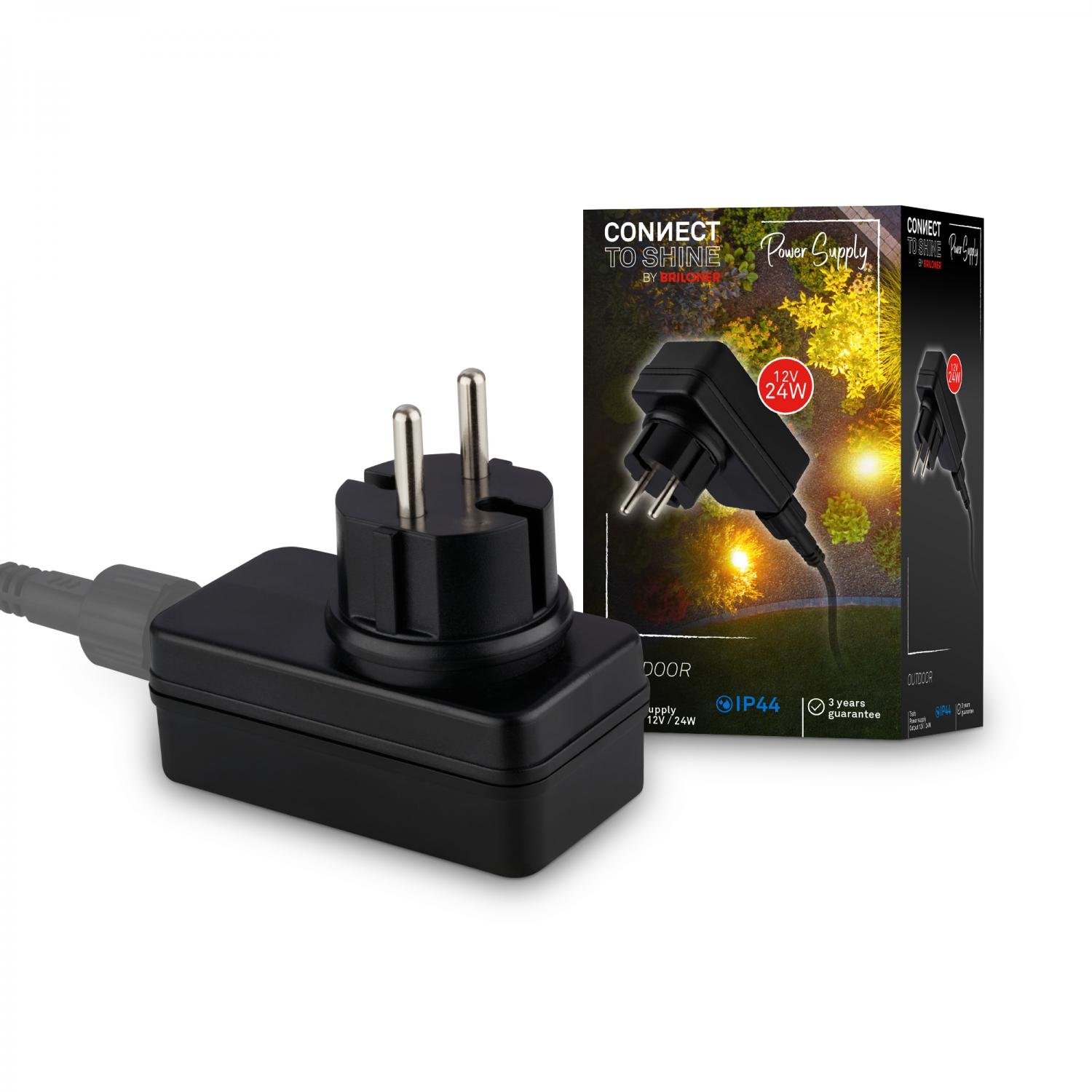 BRI 3924015 CONNECT TO SHINE 24W 12V trafo pro prodloužení od 3 sad, IP67 - BRILONER