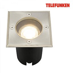 Obrázek pro produkt TELEFUNKEN venkovní svítidlo do země, vodotěsné IP67, tvrzené sklo, GU10 patice, hranaté - BRILONER