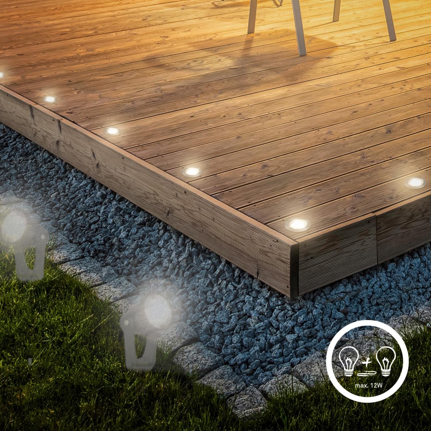 BRI 3917032 CONNECT TO SHINE prodlužovací sada Tilia 3ks LED zapuštěných svítidel do země, IP67 - BRILONER (obrázek 4)