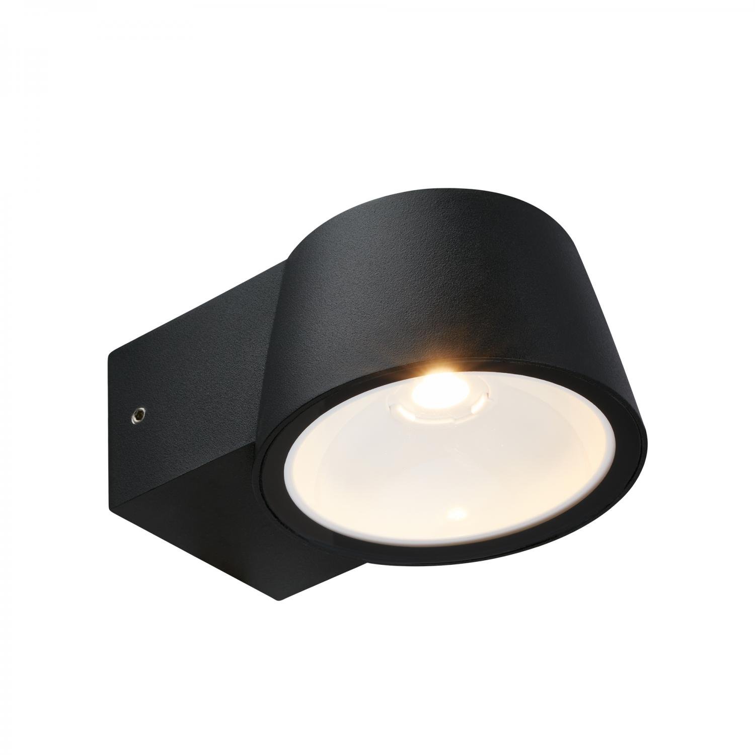 TF 323005TF TELEFUNKEN LED venkovní nástěnné svítidlo, IP54 voděodolné a prachotěsné, černý hliník - BRILONER