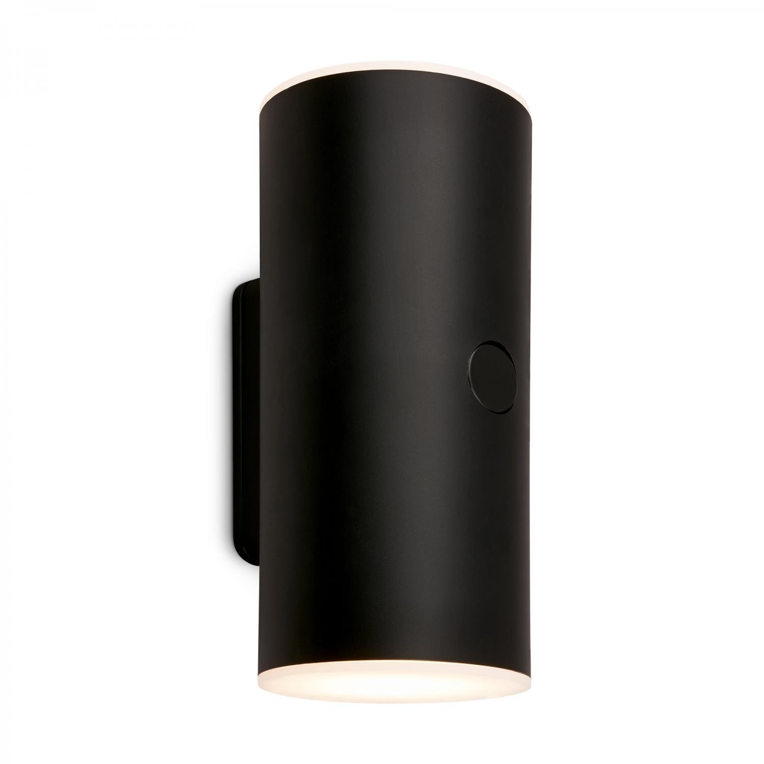 BRI 3786015 Lima LED venkovní nástěnné svítidlo, nabíjecí, 3 krokový dotykový stmívač, časovač, černé - BRILONER