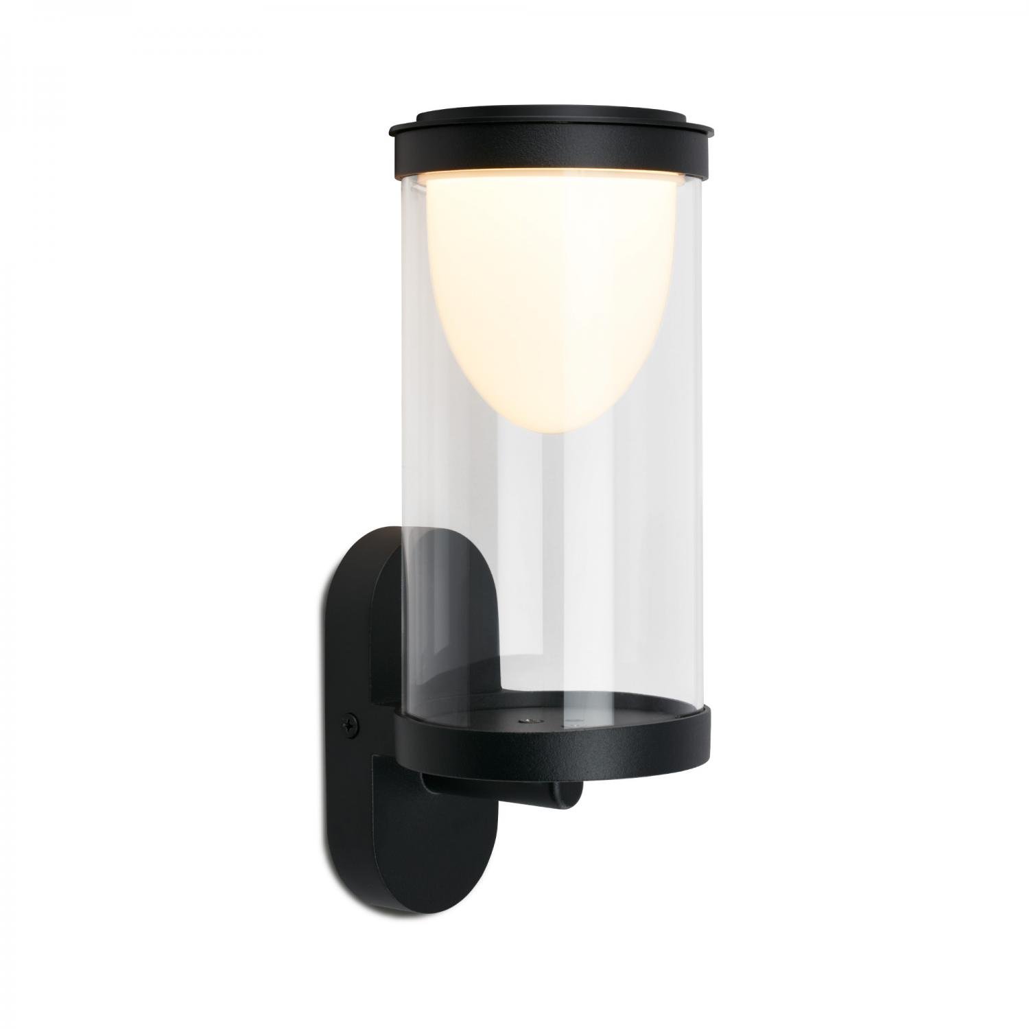 BRI 3930015 LED nabíjecí nástěnné svítidlo, venkovní, dotykový vypínač, vyměnitelné baterie, vč. USB-C kabelu, stmívatelné, IP44, černé - BRILONER