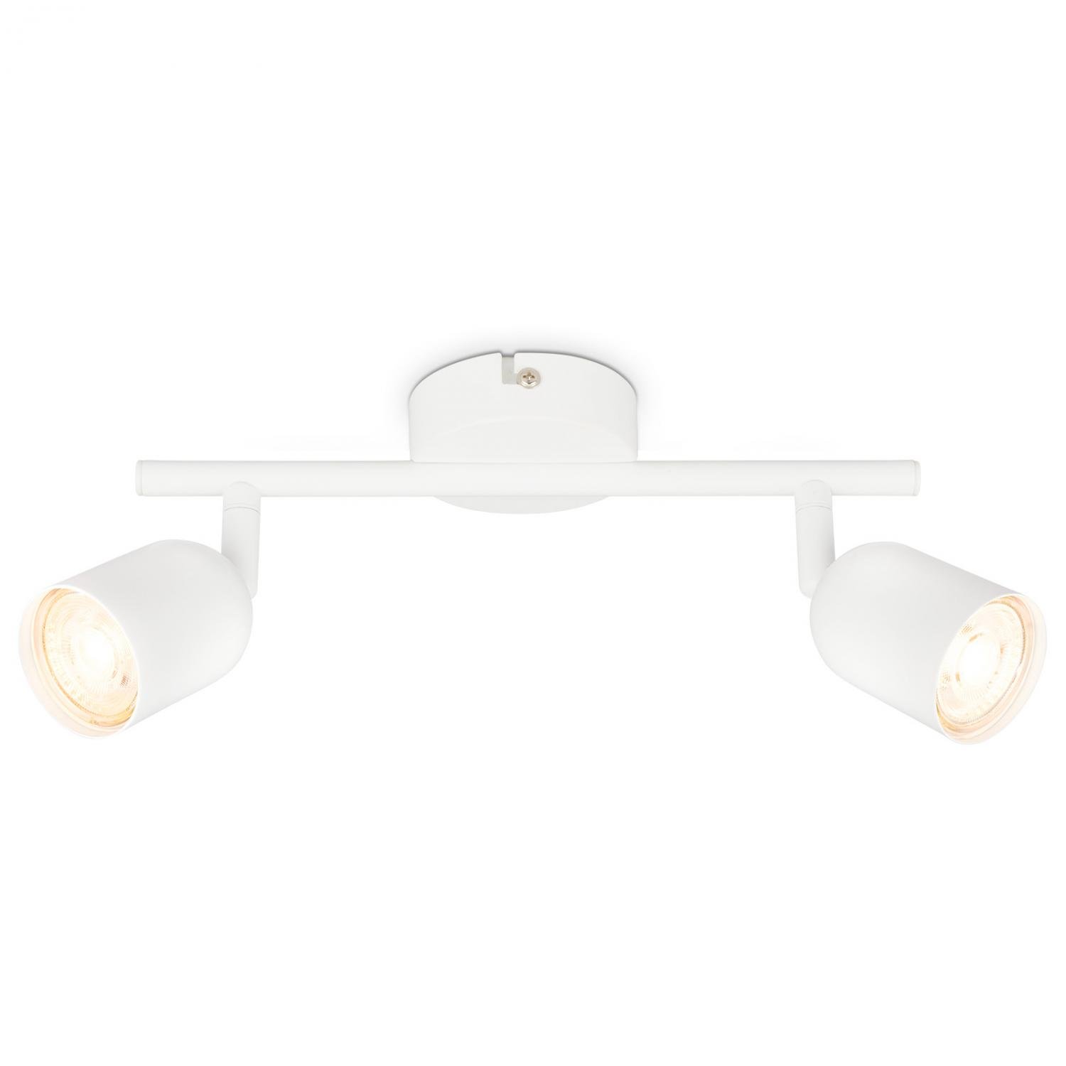 BRILO 2145026 Bodové svítidlo Spot, 27,5 cm, 2x GU10, max. 9W, bílé - BRILO