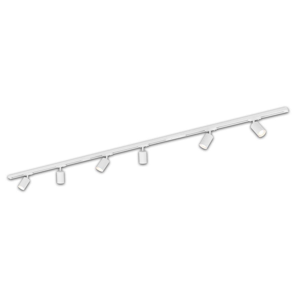 BRILO 8009066 Lištový systém sada 225 cm - 3x 230V lišta 1-fázová, 6x spot GU10, bílá - BRILO