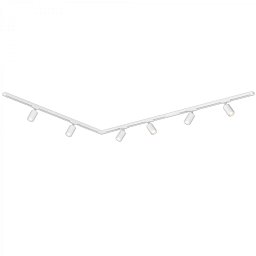 Obrázek pro produkt Lištový systém sada 300 cm do L - 4x 230V lišta 1-fázová, 6x spot GU10, bílá - BRILO