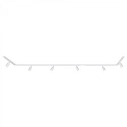 Obrázek pro produkt Lištový systém sada 450 cm do U - 6x 230V lišta 1-fázová, 6x spot GU10, bílá - BRILO