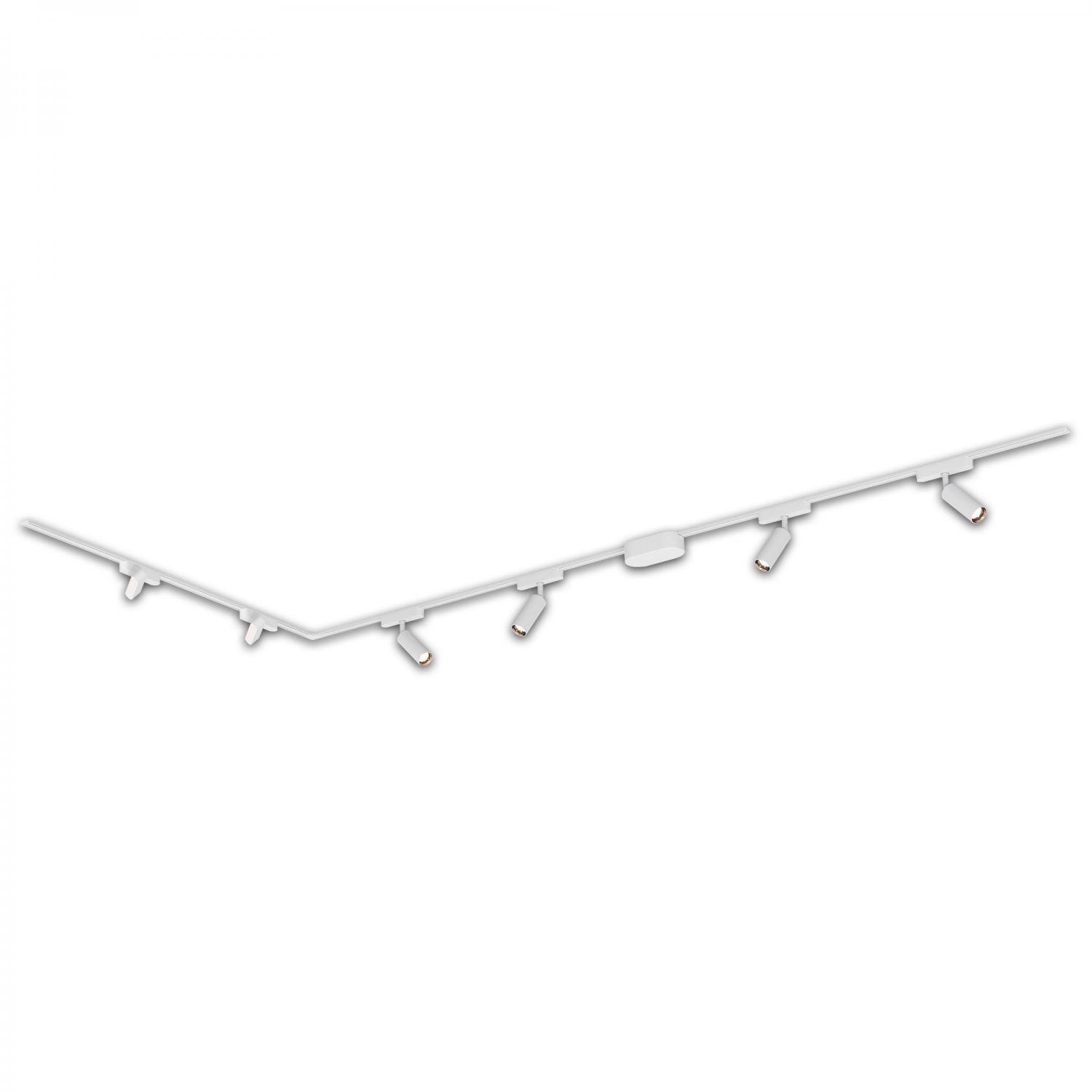 BRILO 8036066 Luxtrail lištový systém, 4x LED spoty, 2x LED svítidlo, do L, bílá - BRILO