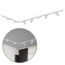 Obrázek pro produkt Luxtrail lištový systém, 4x LED spoty, 2x LED svítidlo, do L, bílá - BRILO
