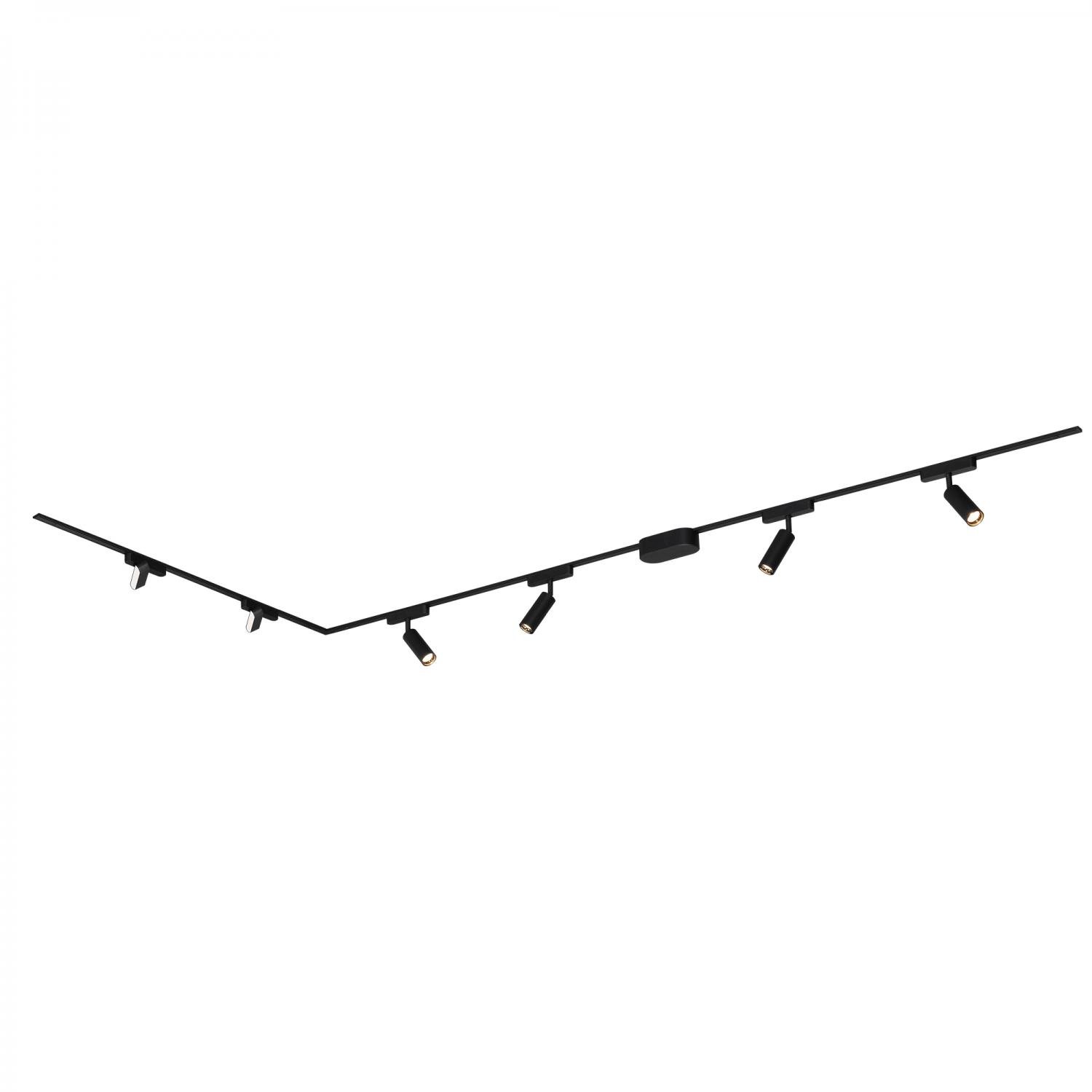 BRILO 8036065 Luxtrail lištový systém, 4x LED spoty, 2x LED svítidlo, do L, černá - BRILO