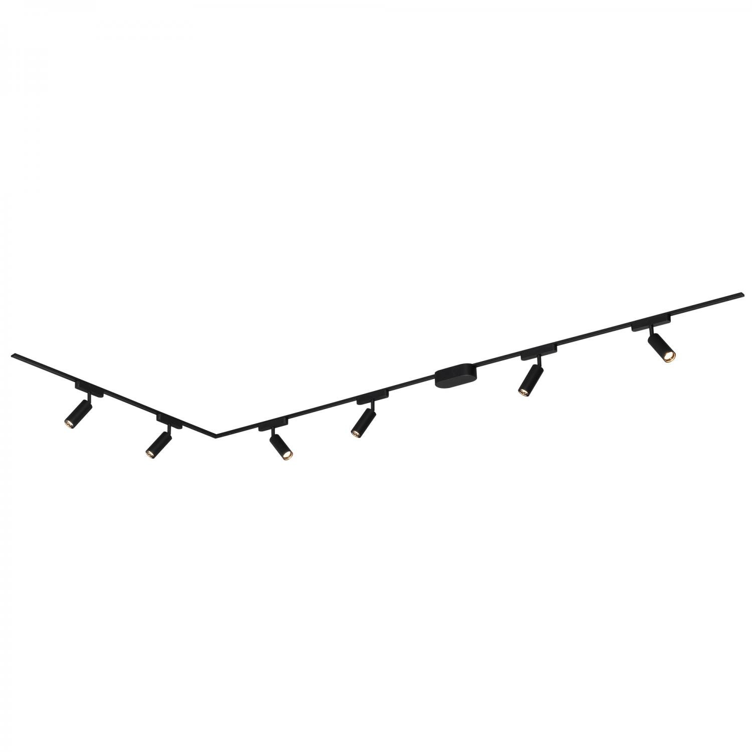 BRILO 8034065 Luxtrail lištový systém, kompletní sada, 6x LED spoty, do L, černá - BRILO