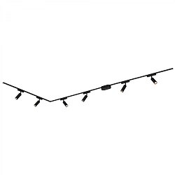 Obrázek pro produkt Luxtrail lištový systém, kompletní sada, 6x LED spoty, do L, černá - BRILO