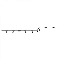 Obrázek pro produkt Luxtrail lištový systém, 6x spot, 2x track svítidlo, do U/Z, černá - BRILO
