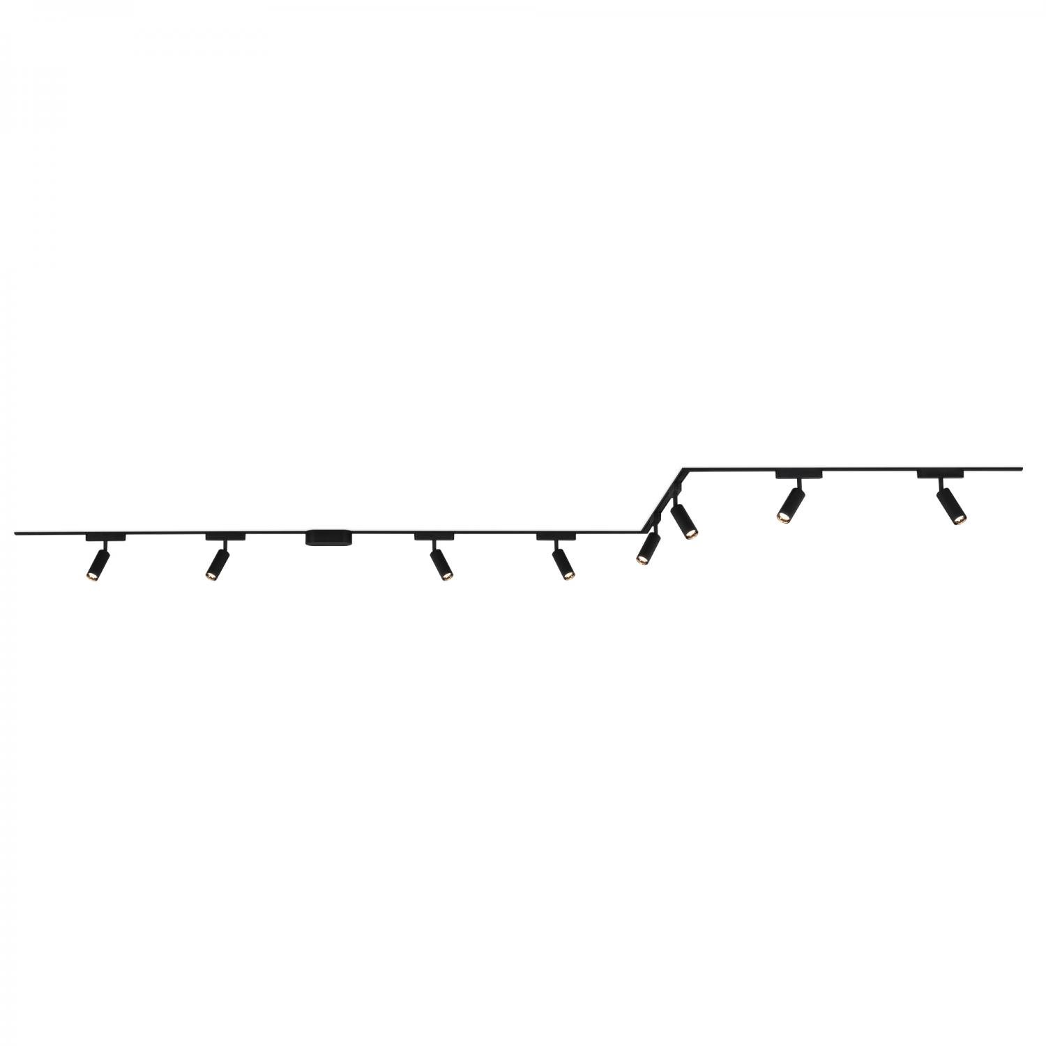 BRILO 8039085 Luxtrail lištový systém, 8x LED spoty, do U/Z, černá - BRILO