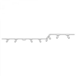 Obrázek pro produkt Luxtrail lištový systém, 8x LED spoty, do U/Z, bílá - BRILO