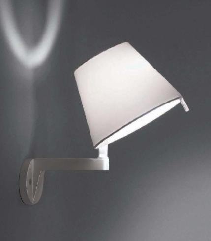 Levně AR 0721010A Nástěnné svítidlo Melampo s vypínačem šedá 1x60W - ARTEMIDE