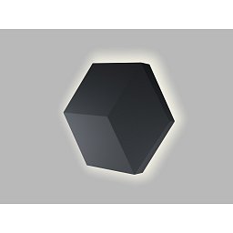 Obrázek pro produkt LED2 Nástěnné svítidlo HEXO, B DALI/PUSH 5W 2700K/3300K/4000K černá - LED2 Lighting