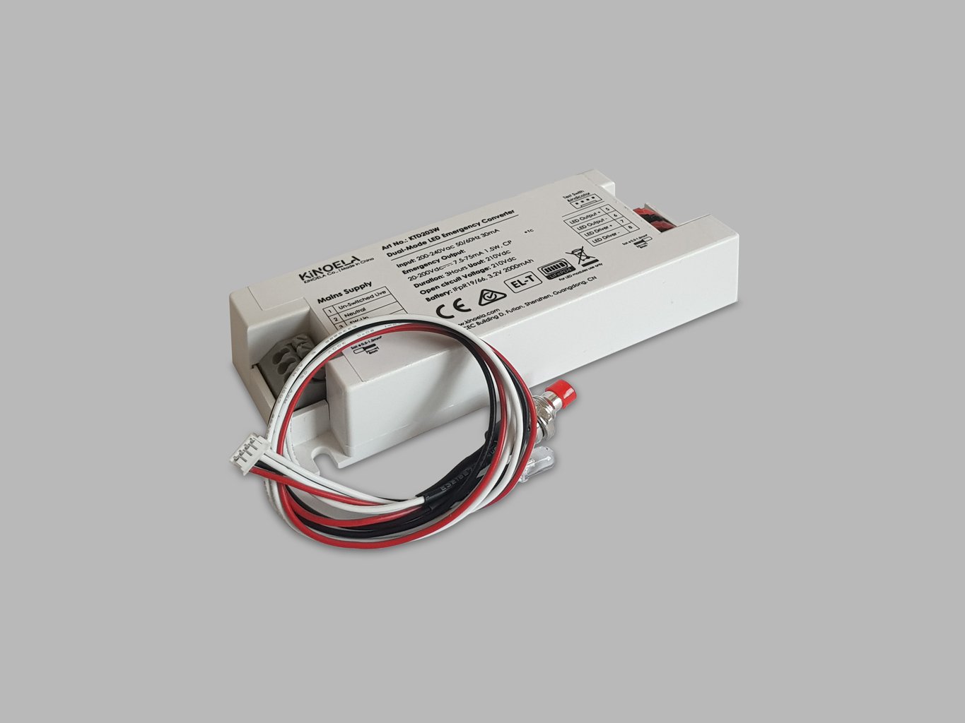 LED2 6590100 LED2 Nouzový modul 20-200V 2W Self test Emergency 3h - LED2 Lighting