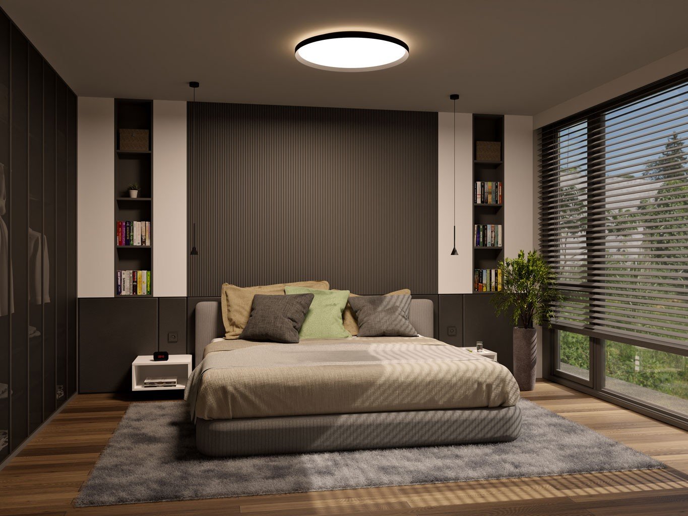 LED2 1274977DTW LED2 Stropní svítidlo MOON 60, G DALI TW/PUSH TW 60W (50+10) 2700K-4000K zlatá - LED2 Lighting (obrázek 5)