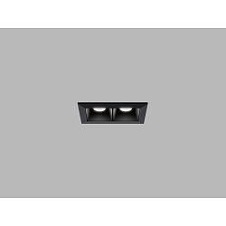 Obrázek pro produkt LED2 Zápustné svítidlo LINEAR II 2, B DALI/PUSH 4W 2700K/3000K/4000K UGR černá - LED2 Lighting