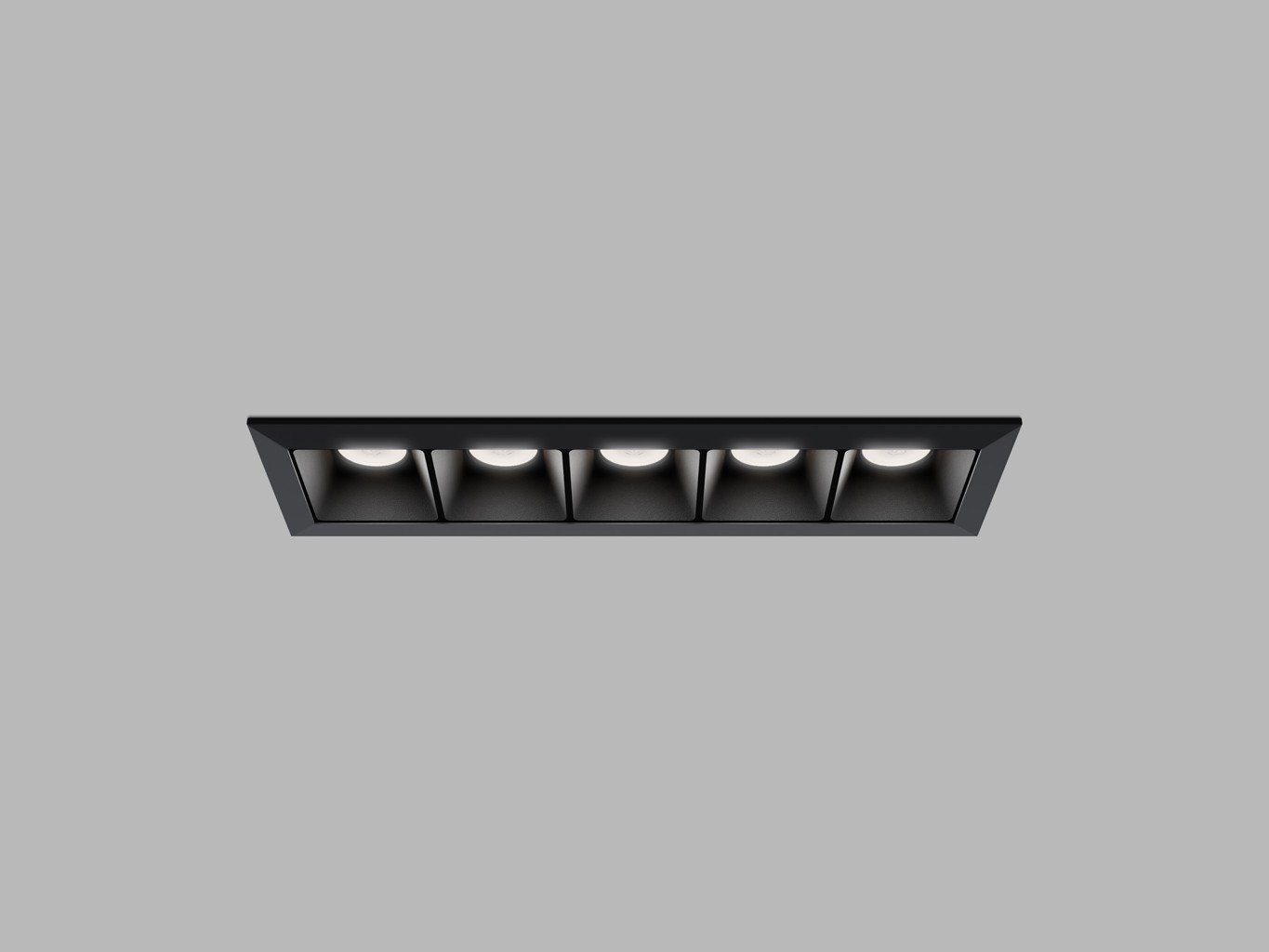 LED2 2562773D LED2 Zápustné svítidlo LINEAR II 5, B DALI/PUSH 10W 2700K/3000K/4000K UGR černá - LED2 Lighting