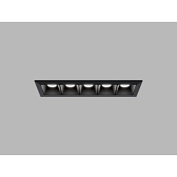 Obrázek pro produkt LED2 Zápustné svítidlo LINEAR II 5, B DALI/PUSH 10W 2700K/3000K/4000K UGR černá - LED2 Lighting