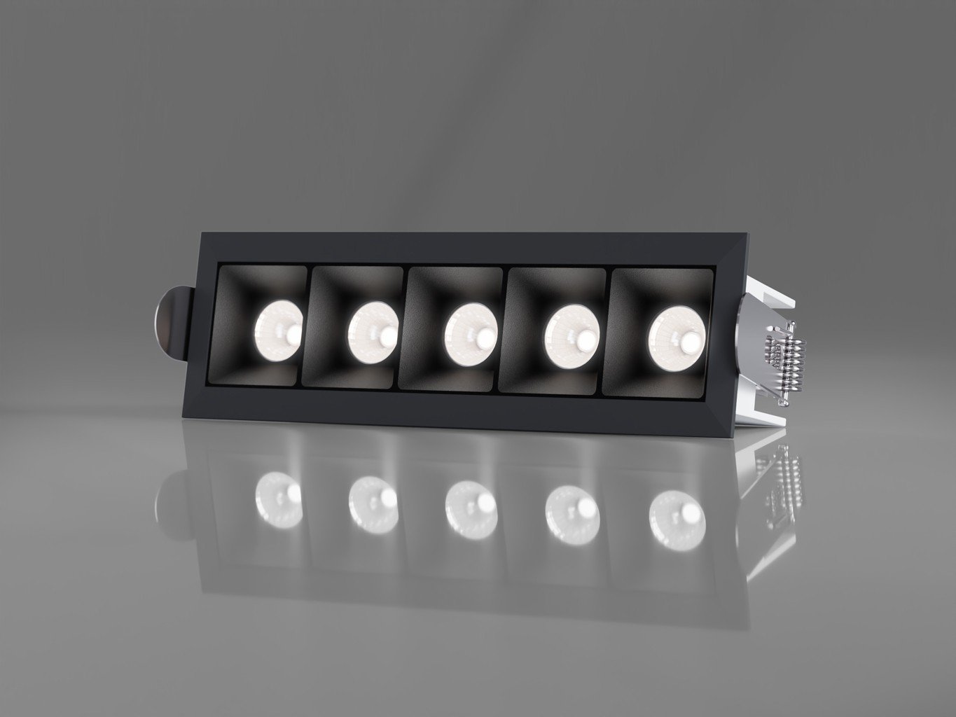 LED2 2562773DT LED2 Zápustné svítidlo LINEAR II 5, B TRIAC 10W 2700K/3000K/4000K UGR černá - LED2 Lighting (obrázek 4)