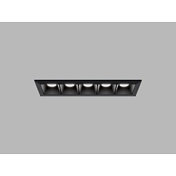 Obrázek pro produkt LED2 Zápustné svítidlo LINEAR II 5, B TRIAC 10W 2700K/3000K/4000K UGR černá - LED2 Lighting