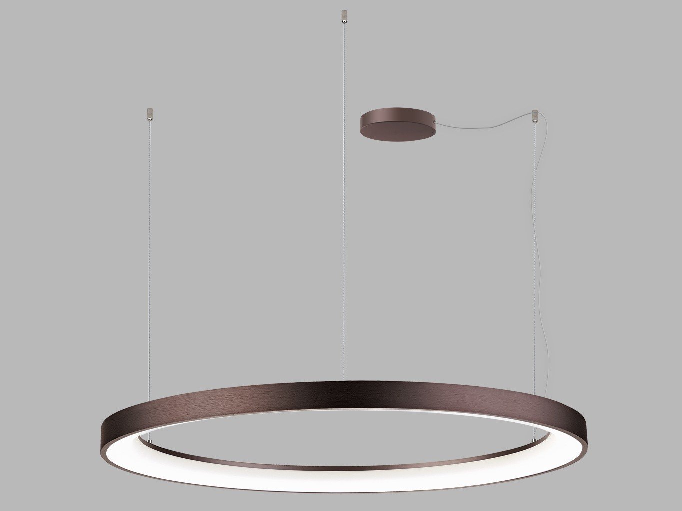 LED2 3273378D LED2 Závěsné svítidlo BELLA SLIM 98 P-Z, CF DALI/PUSH 80W 2700K/3000K/4000K hnědá - LED2 Lighting
