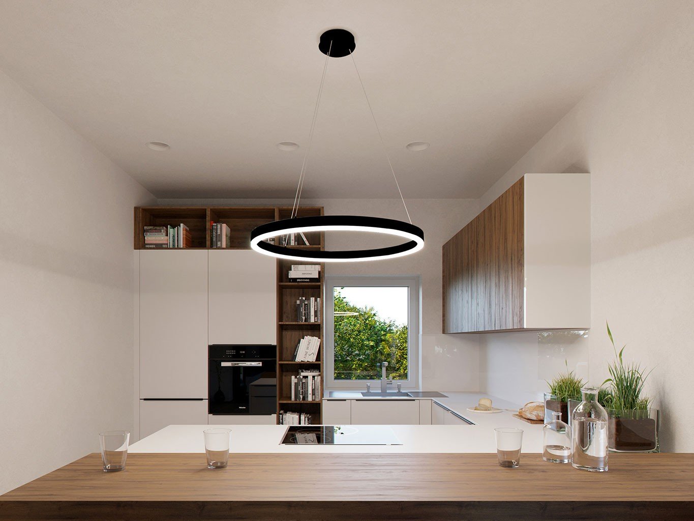 LED2 3273571D LED2 Závěsné svítidlo CIRCLE 120 P-Z, W DALI/PUSH 100W 2700K/3000K/4000K bílá - LED2 Lighting (obrázek 4)