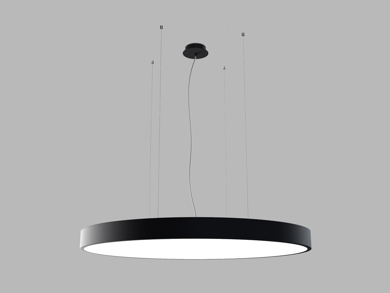 LED2 3274473DTW LED2 Závěsné svítidlo MONO SLIM 80 P-Z, B DALI TW 80W 2700K-4000K černá - LED2 Lighting