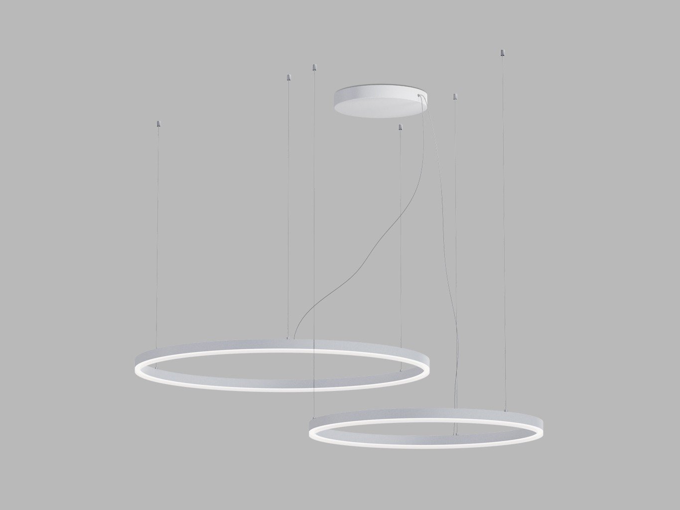 LED2 3274671ZBTW LED2 Závěsné svítidlo CIRCLE SET 2 P-Z, W ZIGBEE TW 104W 2700K-4000K bílá - LED2 Lighting